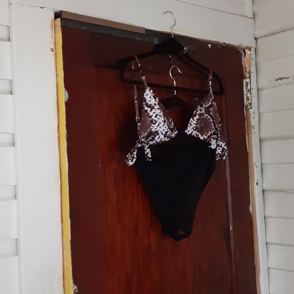 Matte Collection one piece connecting bikini set